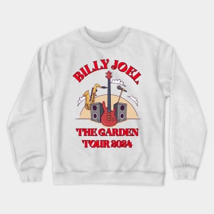 BILLY JOEL THE GARDEN TOUR 2024 RED Crewneck Sweatshirt